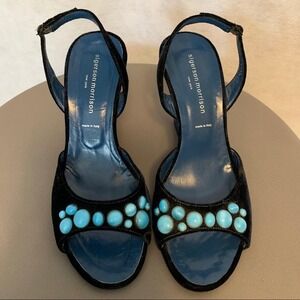 Sigerson Morrison Italian Vintage Sling Back Heels Size 7.5 B